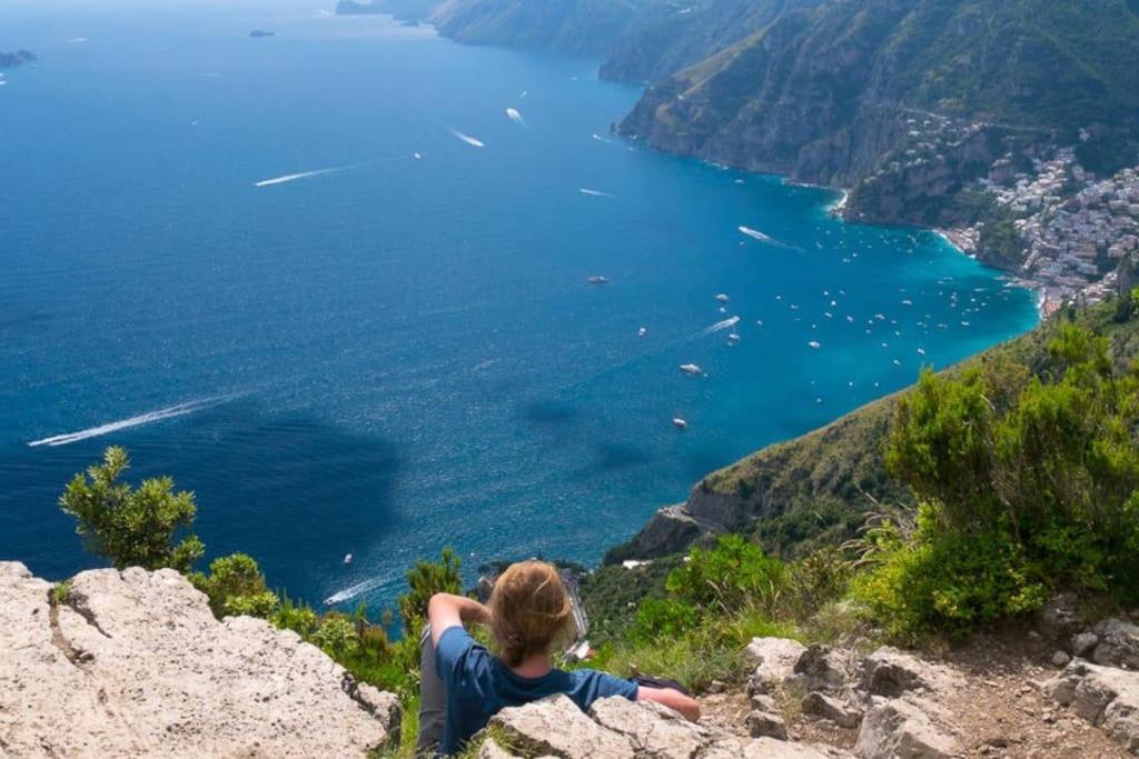 Amalfi Coast, Positano, Sorrento, Capri, Garden, Villa Carcara Colli di Fontanelle Buitenkant foto