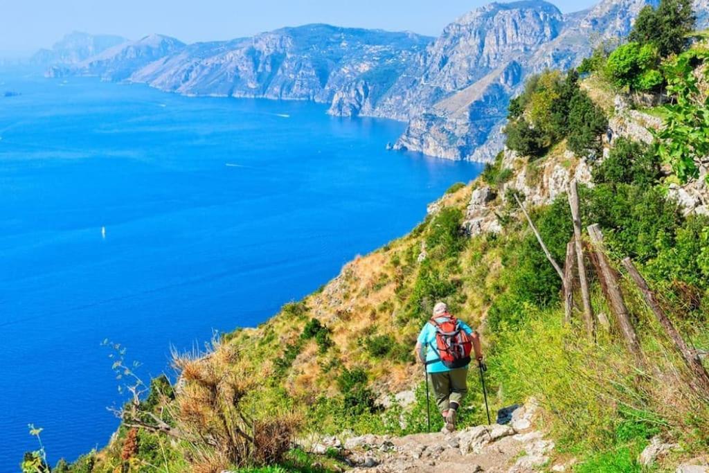 Amalfi Coast, Positano, Sorrento, Capri, Garden, Villa Carcara Colli di Fontanelle Buitenkant foto