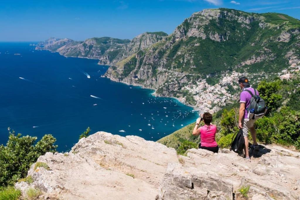 Amalfi Coast, Positano, Sorrento, Capri, Garden, Villa Carcara Colli di Fontanelle Buitenkant foto