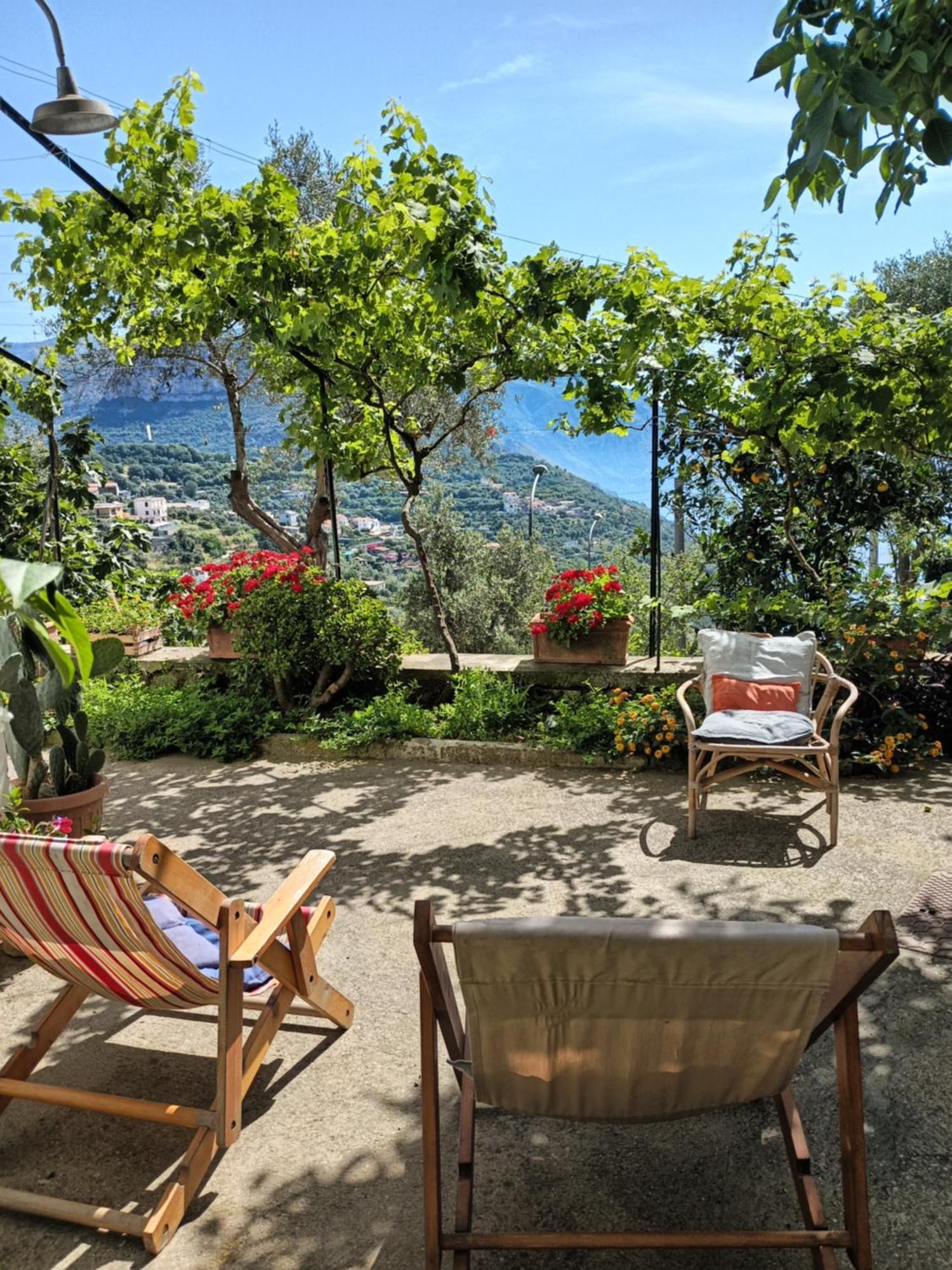 Amalfi Coast, Positano, Sorrento, Capri, Garden, Villa Carcara Colli di Fontanelle Buitenkant foto